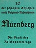 Leporello von 10 Bildkarten in Mappe der Stadt der Reichsparteitage Nürnberg